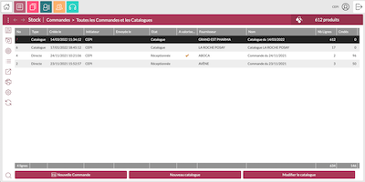 pharmacluster gestion des commandes